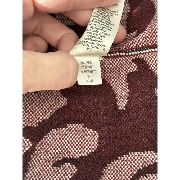 Chico’s Cardigan Jacket Sz 3 XL Black Ivory Stretch Polyester Contrast Scroll - Picture 13 of 15